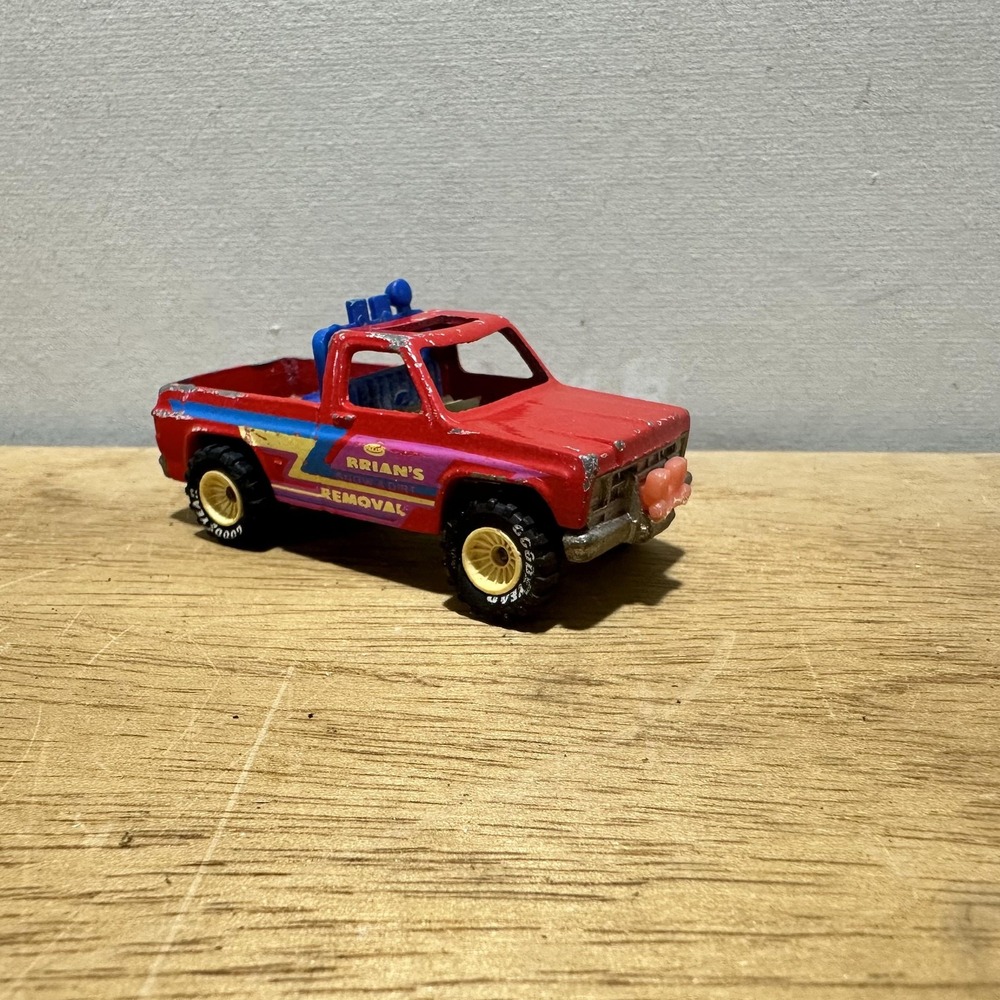 Hot Wheels Brian's Snow Dirt Removal Pickup Truck 1979 Real Riders Red Toy Car
